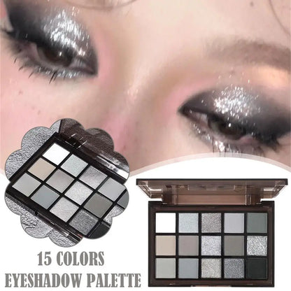15 Colors Sexy Eyeshadow Palette Wild Dark Night Shadow Cosmetics Long Lasting Pearlescent Smoky Makeup Portable Safe 2026