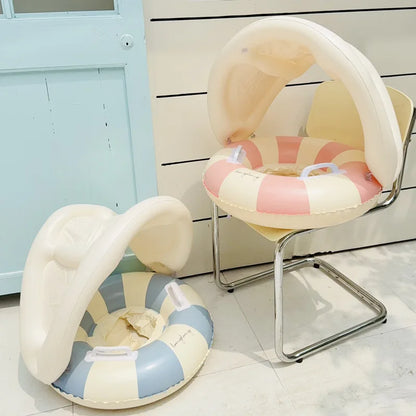 Rooxin Pool Float Swim Ring Tube Inflatable Swimming Seat Floating Ring Swimming Circle Beach Water Play Equipment
