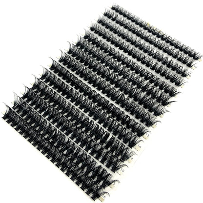 AMSDCN 100/280 clusters 30D 40D 60D 80D curly eyelashes naturally soft DIY makeup false eyelashes