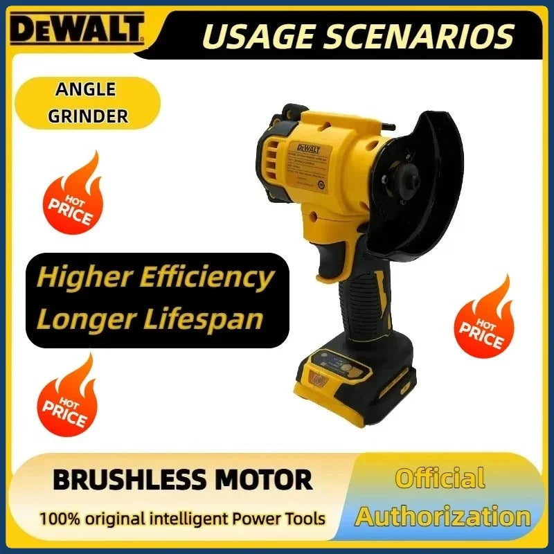DEWALT 3 Inch Mini Angle Grinder Cordless Polishing Grinding Machine Electric Cutting Power Tools For Dewalt 20V 18V Battery