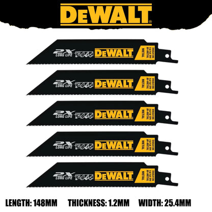 DEWALT Original Bi-Metal Reciprocating Saw Blades Sturdy Durable Tools Accessories DW4808 DW4802 DW4812 DW4813 DWA4186