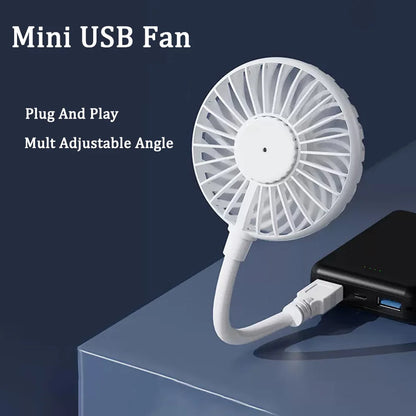 Mute Cooling Fan Summer Portable Fan Mini USB Fan Plug And Play Student Dormitory Cooler Accessories For Power Bank Laptop PC