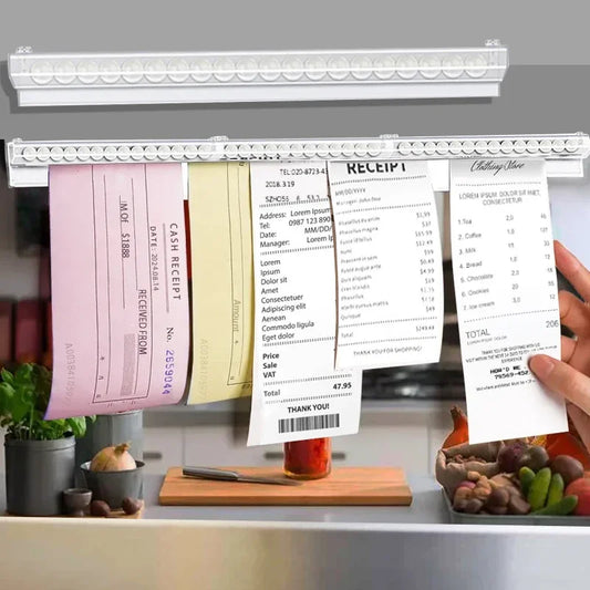 30cm-150cm Kitchen Takeaway Order Organizer Ticket Holder PVC Takeout Orders & Restaurant Tickets Rack for Office Cafes Pubs
