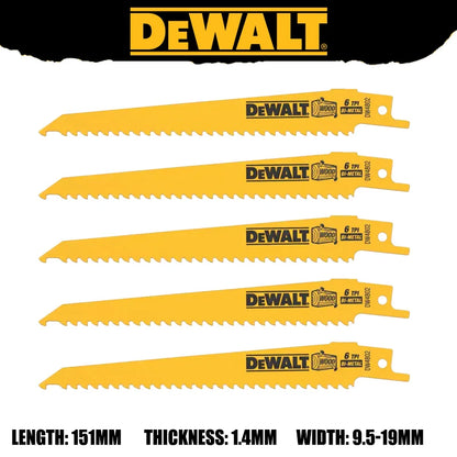 DEWALT Original Bi-Metal Reciprocating Saw Blades Sturdy Durable Tools Accessories DW4808 DW4802 DW4812 DW4813 DWA4186