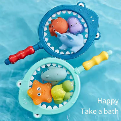 Children Bath Toys Indoor And Outdoor Swimming Pool Beach Parent-child Interactive Catch Fish Game Toys Water Floating Fish Toys