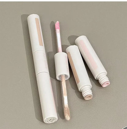 Dual End Concealer Stick Pink Liquid Brightening Contour Pen Correcting Penfor Under Eye & Face Sculpting Full Coverage Makeup
