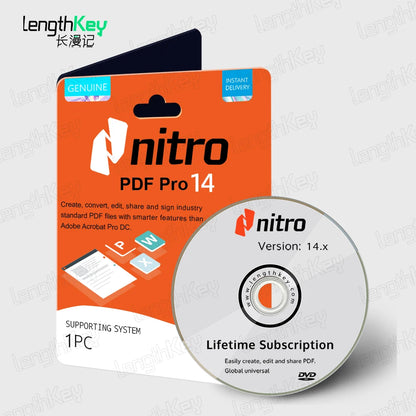 24/7 Delivery Nitro PDF Pro 14 Genuine Original Global Lifetime Edited PDF Card with full guarantee and warranty