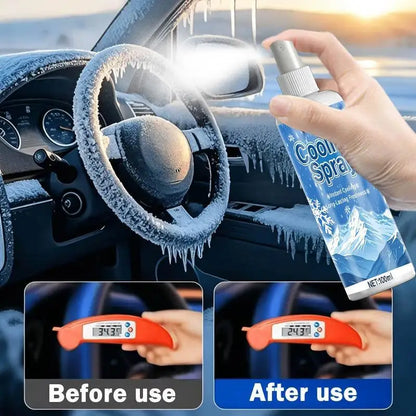 50/100ml Portable Instant Car Cooling Spray Fast Temperature Reduction Long Lasting Freshness For Hot Summer Car Interior Use