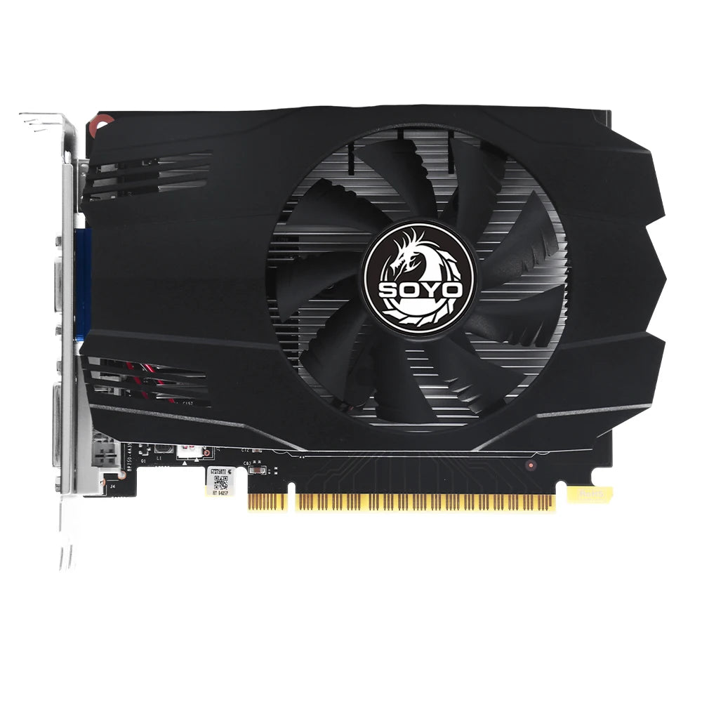 SOYO Graphics Cards NVIDIA GeForce GTX 750TI 4G GDDR5 128bit HDMI compatibili DVI*1 VGA*1 Video Card For Desktop Gaming Computer