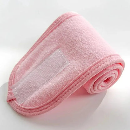 Fashion Women Wide Hairband Adjustable Makeup Wash Face Toweling Hair Wrap Headbands Face Washing Yoga Hair Make Up Accessories