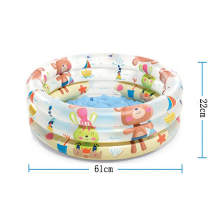 Inflatable Baby Swimming Pool Summer Kids Water Game Play Center Backyard Round Lovely Animal Printed Pool Child Outdoor BathTub