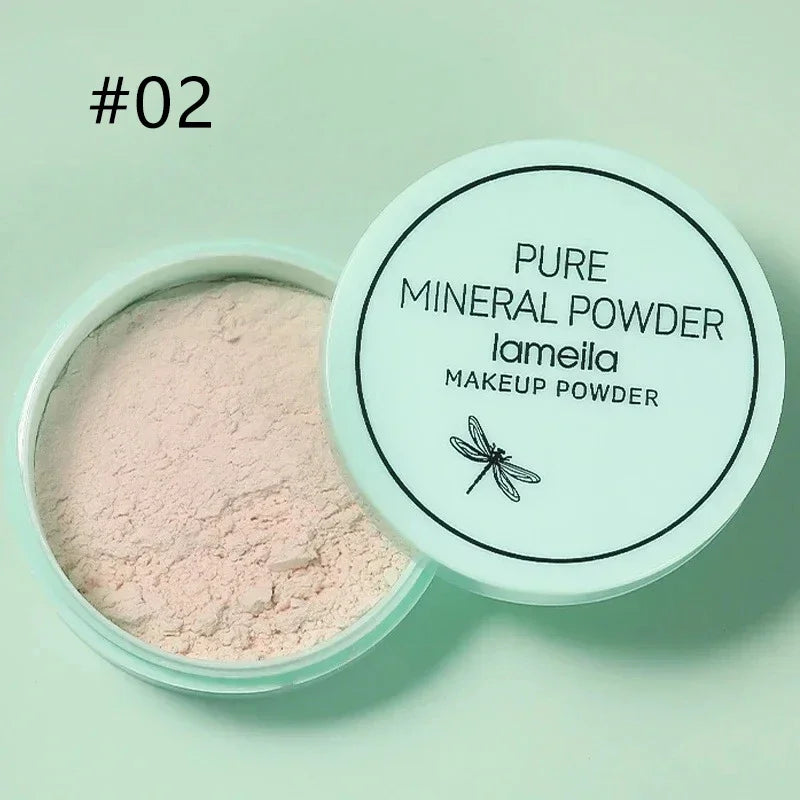 Smooth Finish Loose Powder Light and Transparent Makeup Setting Powder Oil Control Long-lasting Matte Effect Makeup Powder