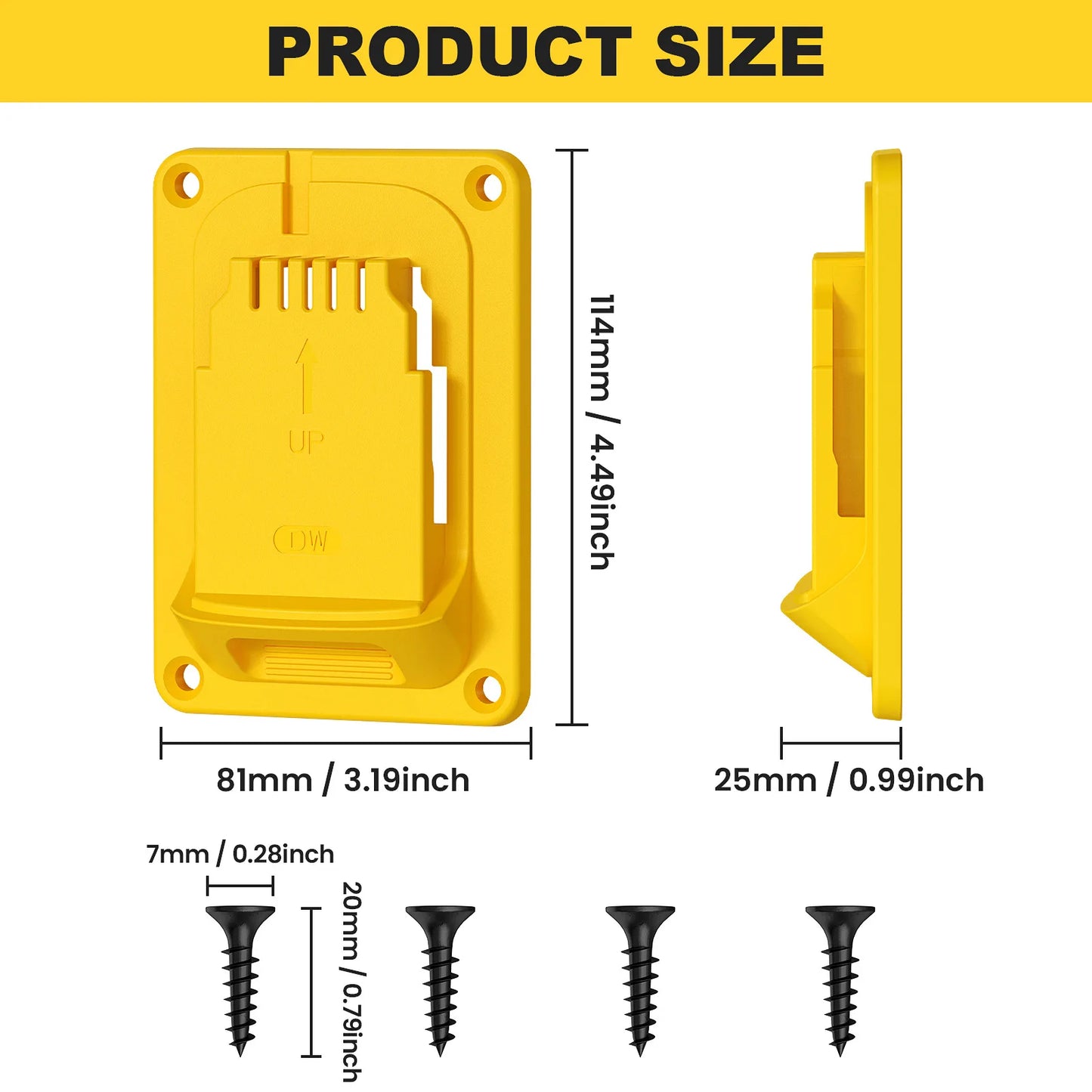 5Packs Tool Holders for Dewalt 20V 12V Drill Tool Mount Fit For Milwaukee M18 Tools