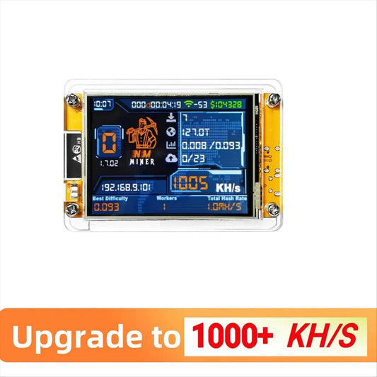 NMMiner NerdMiner V2 Hashrate 1000KH/S ESP32 2.8 Inch Smart Display Crypto Solo Lottery Bitcoin ESP32-2432S028R DROOM