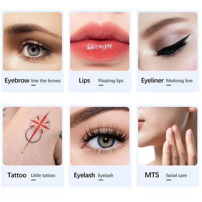 Wireless PMU Machine-Permanent Eyebrow Makeup Tattoo Machine Kit or Disposable Sterilized Tattoo Needle for Eyebrow Lip Eyeliner