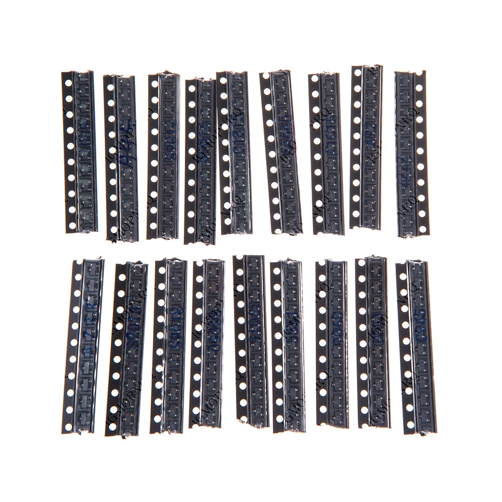 Transistor Assorted Kit (SOT-23) 18kinds*10pcs=180pcs 2N2222 S9013 S9014 S9015 S9018 S8050 S8550 5551 5401 2N3904 2N3906 C1815