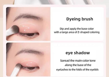 5/8/10pcs Natural Eye Makeup Brushes Set Detail Eyeshadow Brush Makeup Brush Kit White Ultra Soft Eyeshadow Eyeliner Makeup Tool