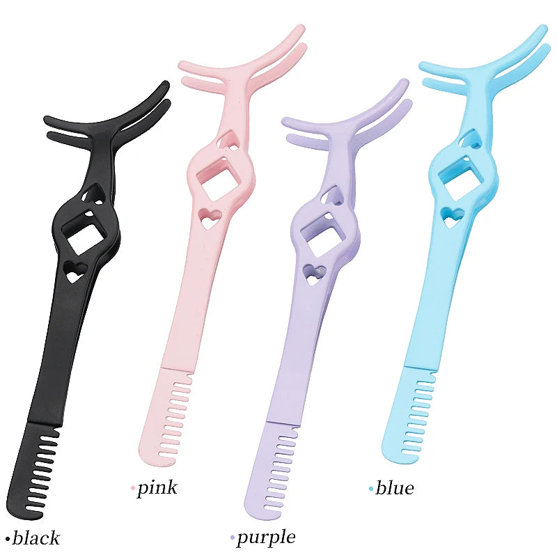 1Pcs False Eyelash Tweezer Eye Lash Applicator Comb Makeup Tools Auxiliary Curler Mink Eyelashes Extension Professional Tweezers