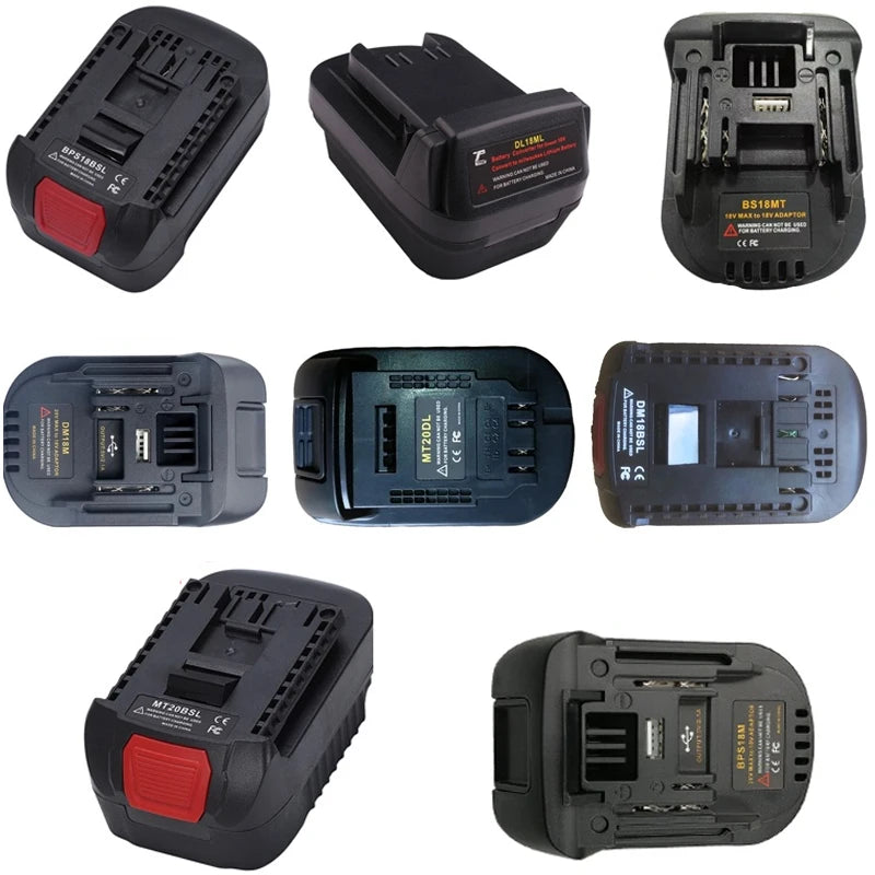 Power Tool Adapter DM18M MT20BSL Converter For Bosch For BlackDecker 18V Li-ion Battery for Makita/Milwaukee/Dewalt Tools