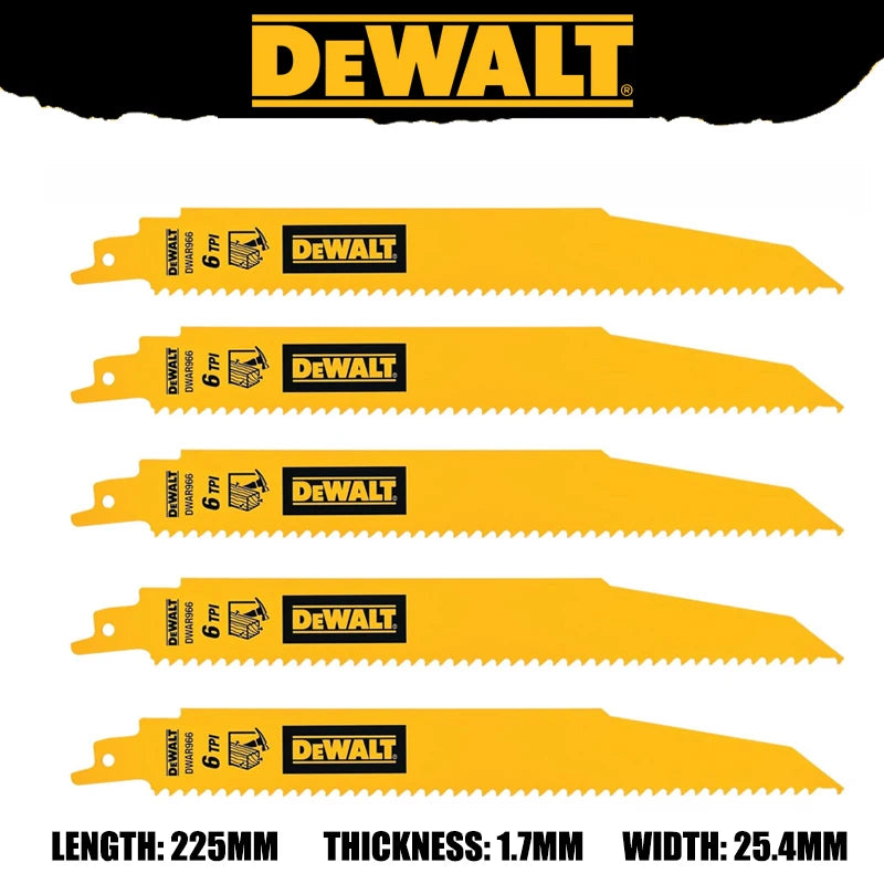 DEWALT Original Bi-Metal Reciprocating Saw Blades Sturdy Durable Tools Accessories DW4808 DW4802 DW4812 DW4813 DWA4186