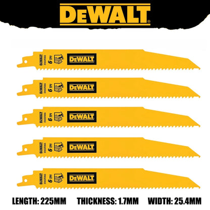 DEWALT Original Bi-Metal Reciprocating Saw Blades Sturdy Durable Tools Accessories DW4808 DW4802 DW4812 DW4813 DWA4186
