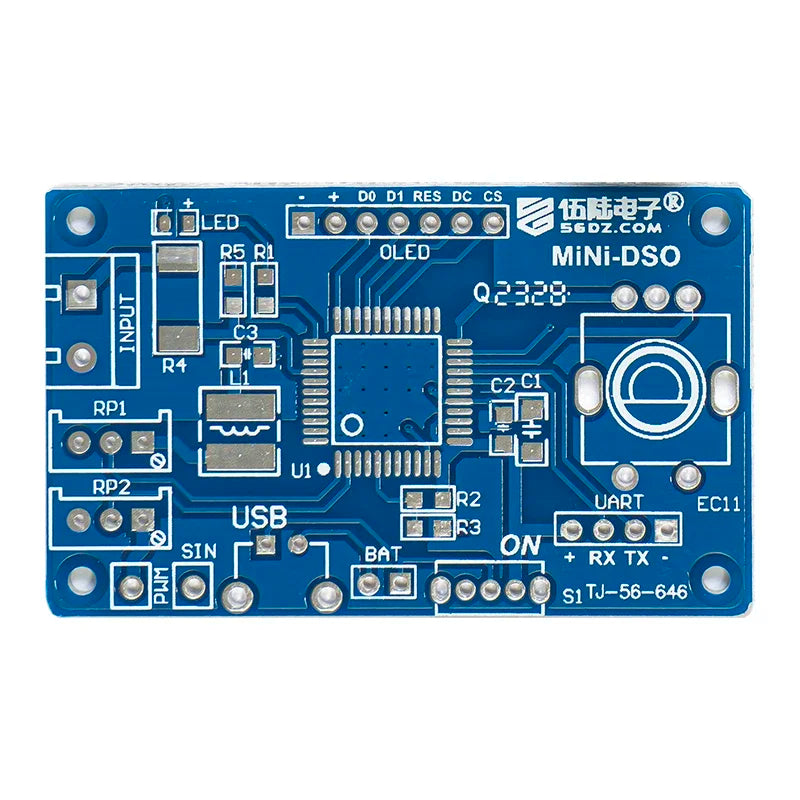 Electronic DIY Mini Digital Oscilloscope Kit STC8K8A Microcontroller Soldering Practice Loose Parts
