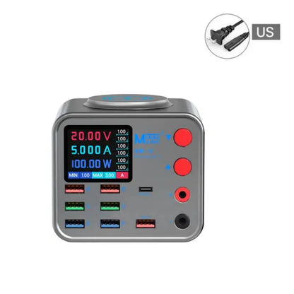 8-port Multifunction Charger for Mobile Phonewith Short Circuit Repair Function Smart Wireless Fast Charging Tool