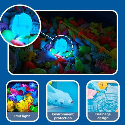 Children Bathtub Fishing Toy Swimming Bathing Pool Water Floating Fish Toy Parent-child Interactive Toys Game Children Toys new