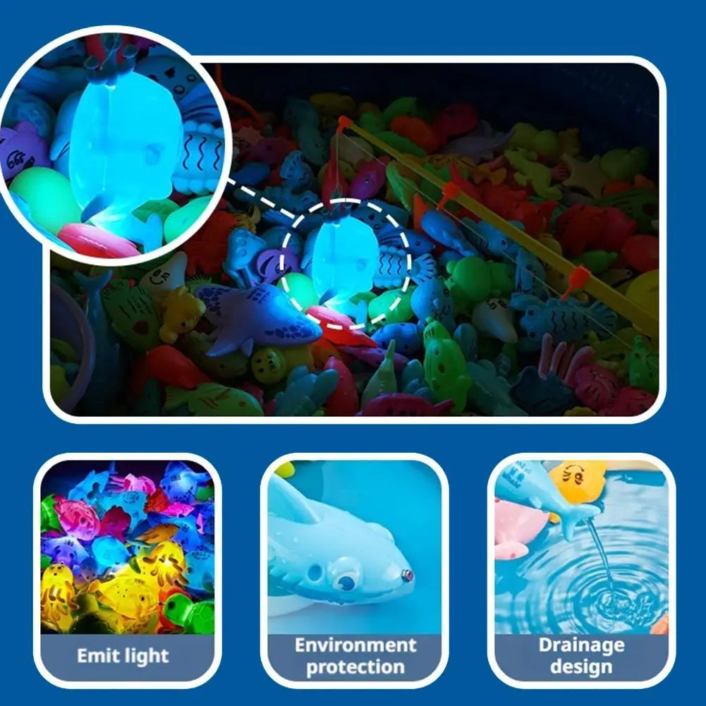 Children Bathtub Fishing Toy Swimming Bathing Pool Water Floating Fish Toy Parent-child Interactive Toys Game Children Toys new
