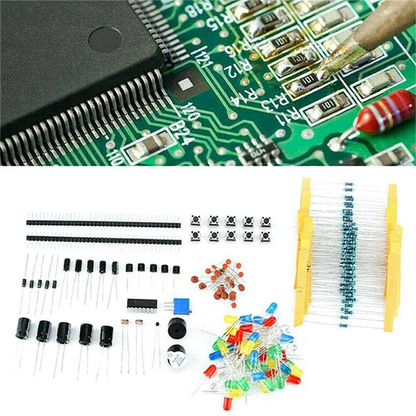 -A89Z 1818PCS DIY Electronics Components Kit Assortment Resistors LED Triode Capacitors Diodes PCB Potentiometer Resistanc