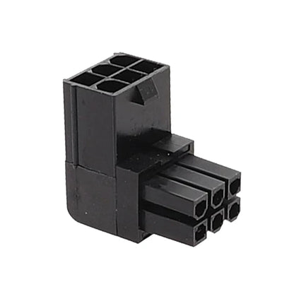 Highly Accuracy 90° Graphics Card Elbow 90Degree Angle 6pin Connectors Graphics Card Elbow Positive Direction Connectors