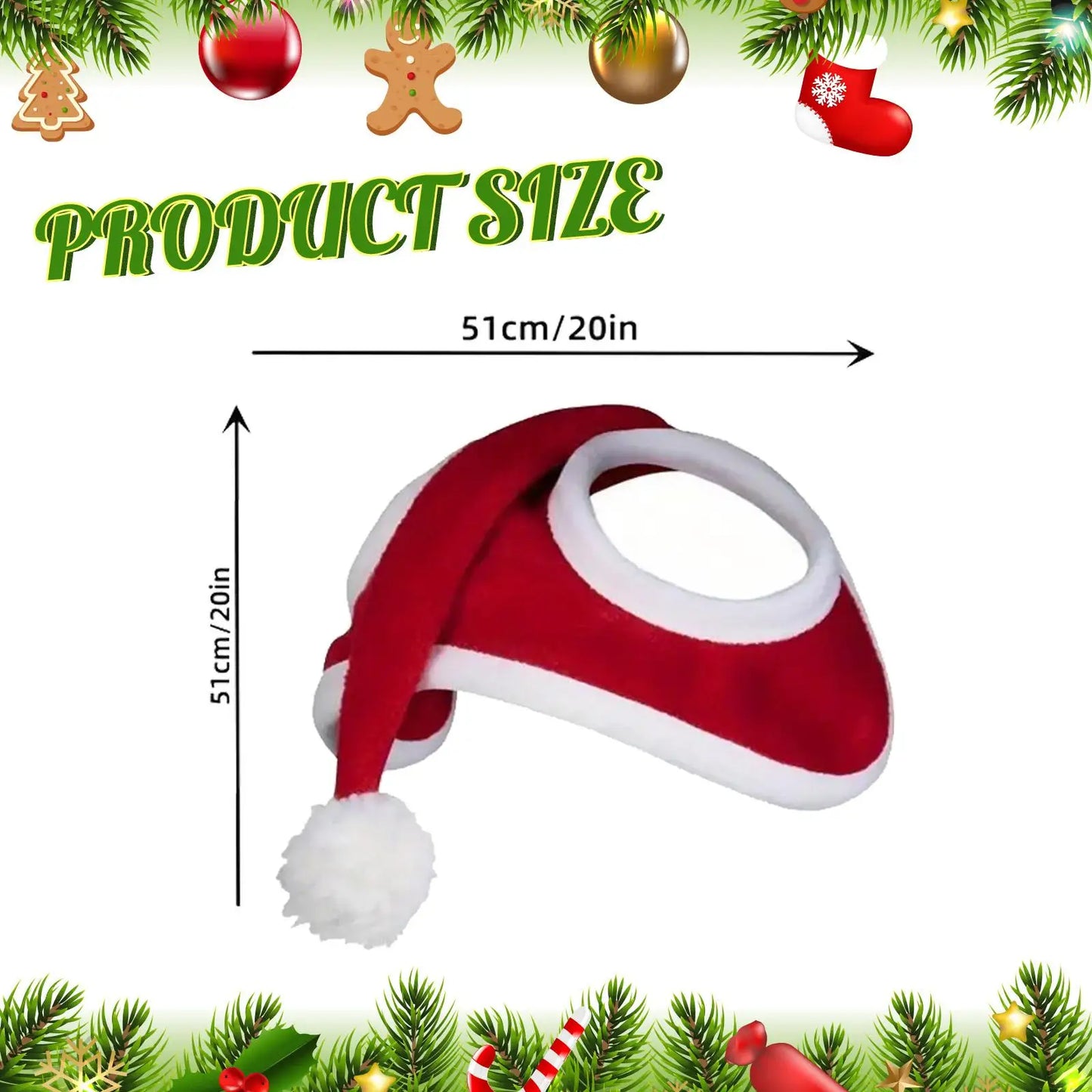 Christmas Hat for Horse Cute Party Supplies Red Xmas Horse Christmas Costume