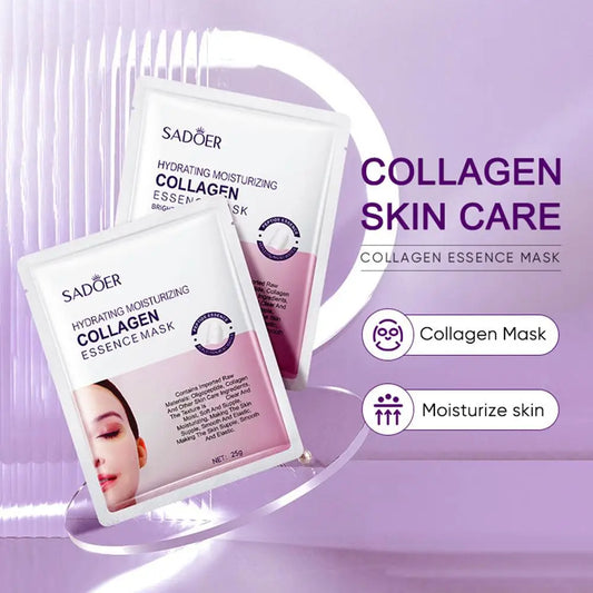 5pcs Hyaluronic Acid Collagen Face Mask skincare Moisturizing Hydrating Facial Masks Sheet Mask Skin Care