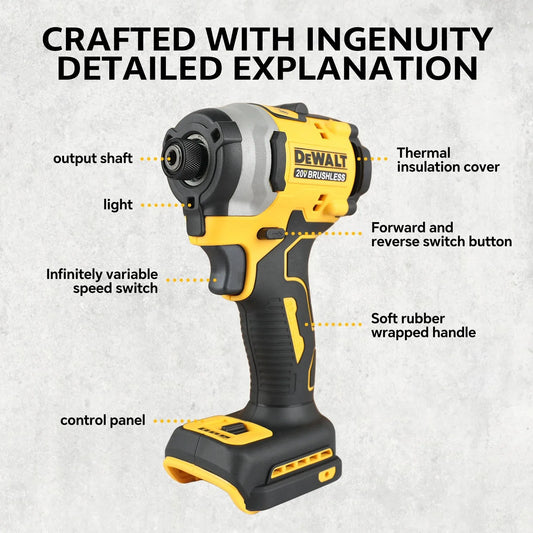 Dewalt DCF860 Brushless Electric Drill Screwdriver Cordless Compact Drill / Driver Rechargeable Upgraded drills Power Tools