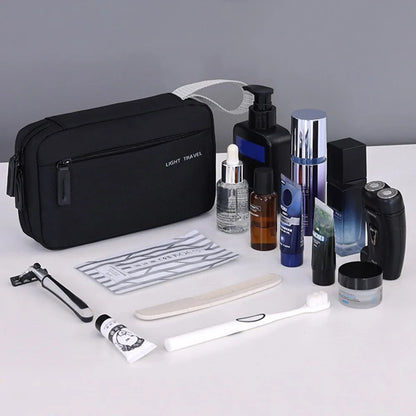 3-in-1 Travel Toiletry Bag Oxford Cloth Lightweight Waterproof Shaving Bag Handheld Makeup Bag Makeup Organizer Business