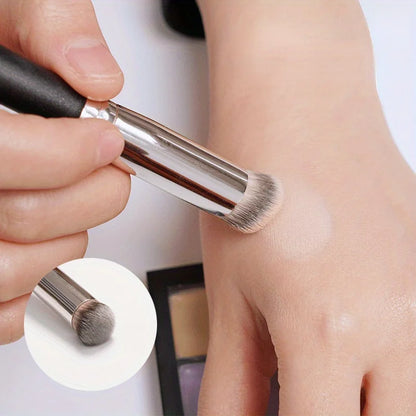 1pc Concealer Brush, Premium Nose Contour Kabuki Blusher Brushes, Flawless Under Eye Dense Face Makeup Brush for Blending Liquid