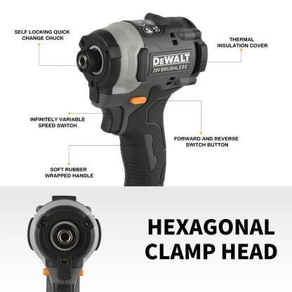 DEWALT DCF85M Impact Driver Electric Driver 20V Brushless Cordless 3800RPM screwdrivers High Torque tools Power Tools