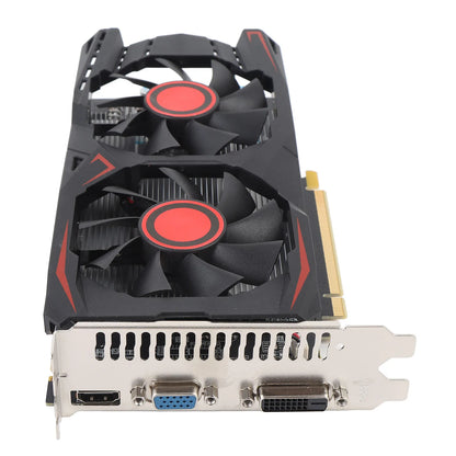 Graphics Card 6GB GDDR5 192BIT Double Fan PCIE 2.0 16X Slot Supports DVI VGA HD Multimedia Interface Gaming Video Card