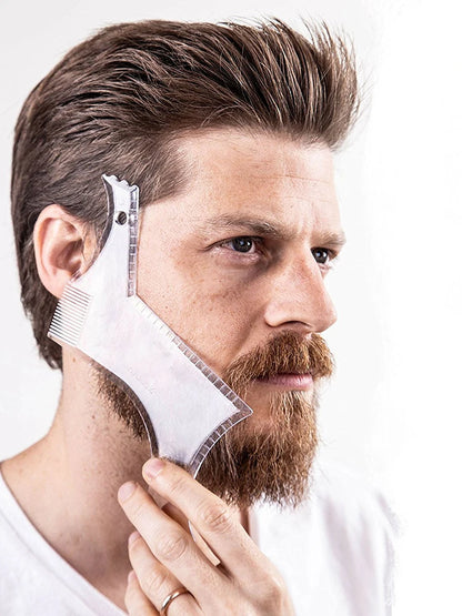Beard Comb Sideburns Styling Comb Ribbon Brush Trimming Template Beard Styling Comb Makeup Comb Use With Beard Trimmer Or Razor