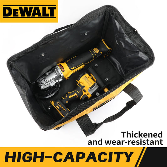 DEWALT multifunctional tool kit, electric wrench, screwdriver, metal hardware accessories, durable storage tool, handbag.ST37