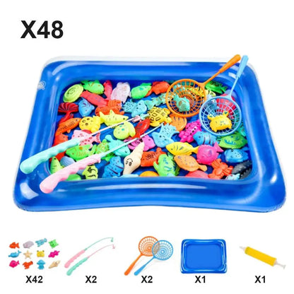 Children Bathtub Fishing Toy Swimming Bathing Pool Water Floating Fish Toy Parent-child Interactive Toys Game Children Toys new