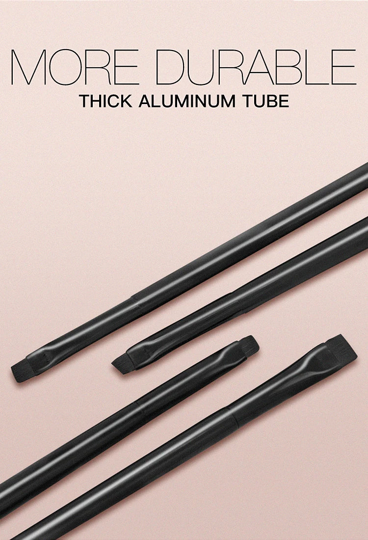 4pcs Blade Makeup Brushes Angled Thin Eyebrow Brush Flat Fine Eyeliner Brush Professional Liner Brow Make Up Tools