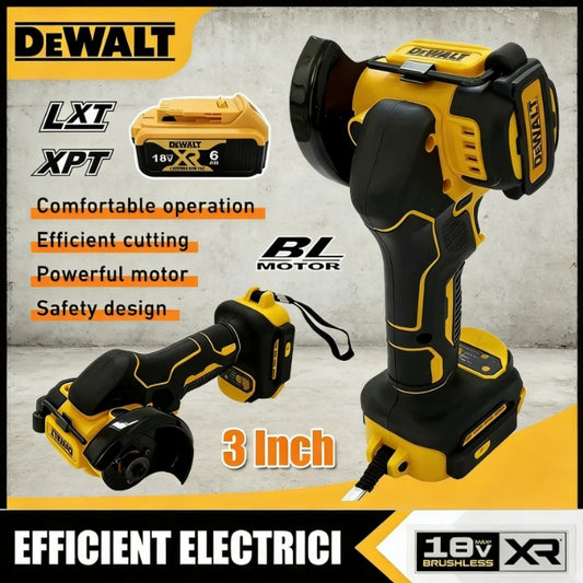 DEWALT  3 Inch Mini Polishing Grinding Cordless Angle Grinder Machine Electric Cutting Power Tools For DEWALT 20V 18V Battery