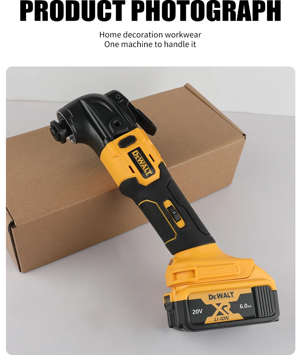 DEWALT DCS356 Brushless Oscillating Multi-Tool Rechargeable Quick Blade Change for Sanding Trimming Grinding Cutting Jobs