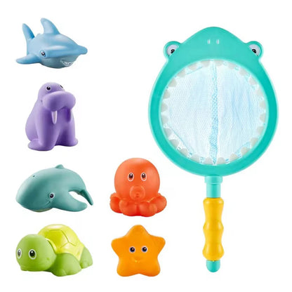 Children Bath Toys Indoor And Outdoor Swimming Pool Beach Parent-child Interactive Catch Fish Game Toys Water Floating Fish Toys