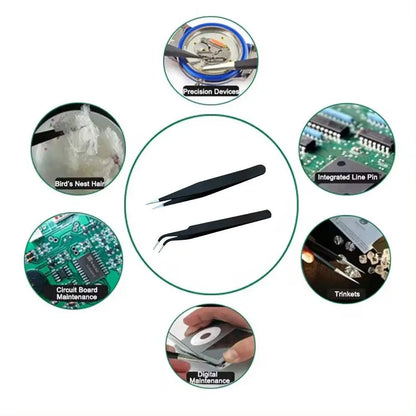 1/2pcs Eyelash Extension Tweezers Makeup Stainless Steel Eyelash 3D Accurate Clip