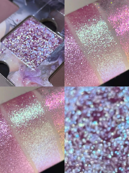 21-Color Chameleon Flashing Eyeshadow Palette Cold Moon Multi-functional Matte Shimmer Glitter Pigments Long-lasting Makeup