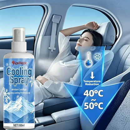 50/100ml Portable Instant Car Cooling Spray Fast Temperature Reduction Long Lasting Freshness For Hot Summer Car Interior Use