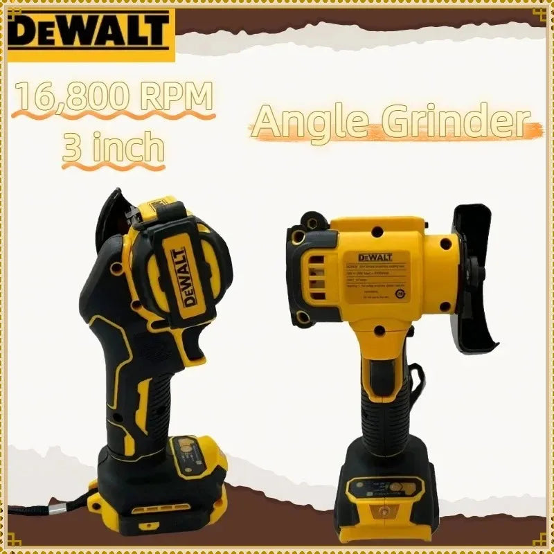 DEWALT 3 Inch Mini Angle Grinder Cordless Polishing Grinding Machine Electric Cutting Power Tools For Dewalt 20V 18V Battery