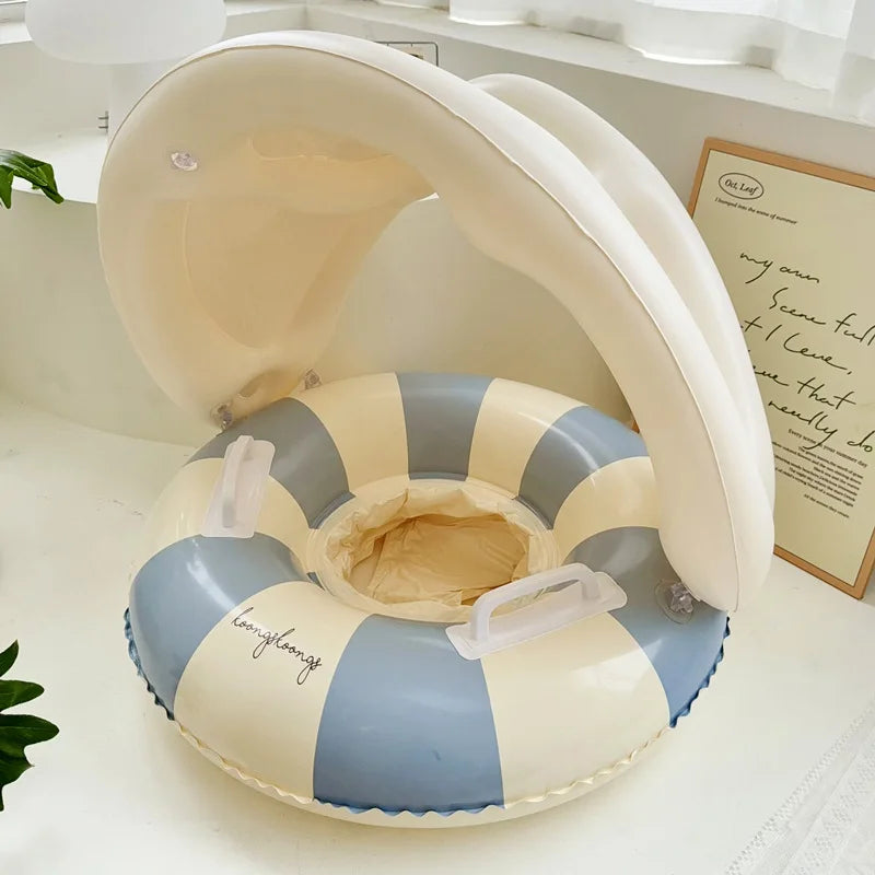 Rooxin Pool Float Swim Ring Tube Inflatable Swimming Seat Floating Ring Swimming Circle Beach Water Play Equipment